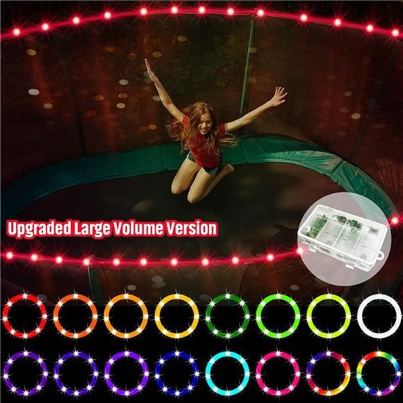 【Upgraded Large Volume Version】 LED Trampoline Lights，Remote Control Trampoline - Picture 1 of 7